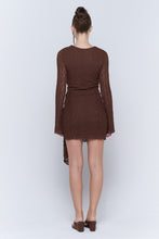 Choco Long Sleeve Lace Mini Dress