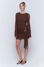 Choco Long Sleeve Lace Mini Dress