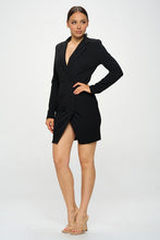 Black Celena Blazer Mini Dress