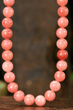 Pink Natural Stone Bead Summer Necklace