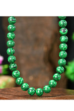 Deep Green Agate Natural Stone Bead Summer Necklace