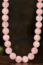 Light Pink Natural Stone Bead Summer Necklace