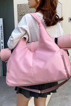 Black Women's Oxford Fabric Casual Large Shoulder Gym Bag