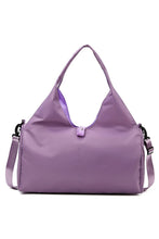Light Purple Women's Oxford Fabric Casual Large Shoulder Gym Bag