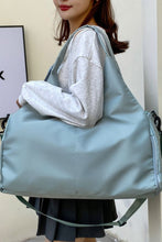 Blue Women's Oxford Fabric Casual Large Shoulder Gym Bag