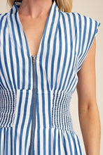 Blue Multi Striped Jumpsuit