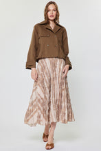 Blush Pink Multi Floral Printed Pleated Shirt Midi Dress