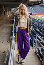 Purple/Gold Scuba Side Panel Gameday Relaxed Pants