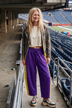Purple/Gold Scuba Side Panel Gameday Relaxed Pants