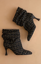 Black Tweed The Gina - Slouch Heel Bootie