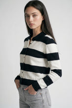 Black Polo Knitted Cardigan
