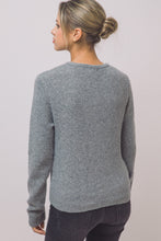 H.Grey Ruffle-placket Cardigan
