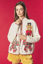Cream Nutcracker Bear Quilted Jacket