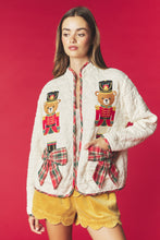 Cream Nutcracker Bear Quilted Jacket