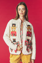 Cream Nutcracker Bear Quilted Jacket