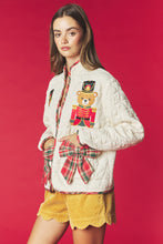 Cream Nutcracker Bear Quilted Jacket