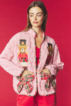 Pink Nutcracker Bear Quilted Jacket