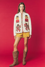 Cream Nutcracker Bear Quilted Jacket