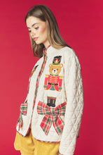 Cream Nutcracker Bear Quilted Jacket