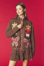 Brown Nutcracker Bear Quilted Jacket