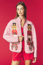 Pink Nutcracker Bear Quilted Jacket