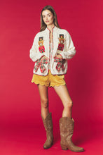 Cream Nutcracker Bear Quilted Jacket