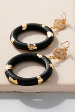 Donut Wood Hoop Earrings