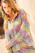 Multi Rainbow Sequin Blouse