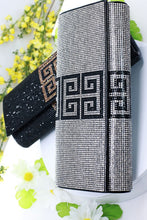 Silver Party Night Club Rhinestone Pave Clutch