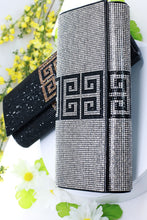 Silver Party Night Club Rhinestone Pave Clutch