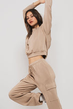 Taupe Accent Cargo Sweatpants