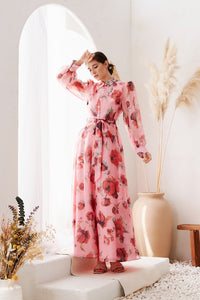 organza maxi shirt dress Black Coast Long Sleeve Embellished Organza Shirt Dress