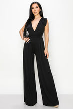 Black The Patricia Super Soft Deep V Wide-Leg Jumpsuit