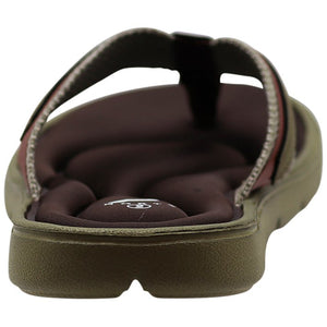 Mens Memory Foam Olive/Brown