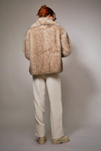 Tan Two Tone Faux Fur Jacket