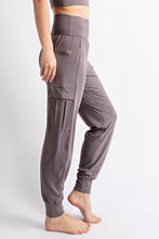 Smokey Grey Plus Size Butter Jogger With Side Pockets