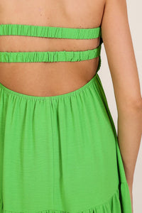 Green Brunch Babe Cutout Airflow Maxi Dress