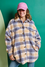 Caramel Collared Plaid Jacket