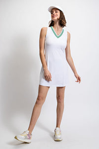 White Merlot Butter Tennis Dress