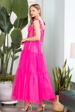 Fuchsia Bra Cap Bodice With Shoulder Strap Mesh Layers Max