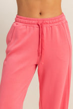 Taffy Pink Elastic Waist Wide-leg Pants