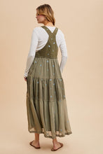 Olive All Over Embroidered Skirtall