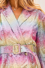 Pink Multi Rainbow Jacket Dress