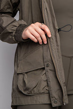 Olive Parachute Long Sleeves Jacket