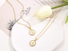 Circle Shaped Alphabet Necklace