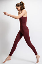 Red Merlot Butter Tight Fit Jumpsiut With Adjustable String