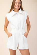 Cream Modal Scuba Luxe Sleeveless Romper