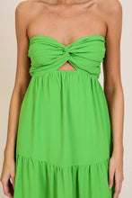 Green Brunch Babe Cutout Airflow Maxi Dress