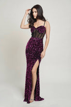 Fuchsia Cecily Teddy Velvet Corset Maxi Dress
