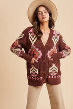 Mocha Multi Cozy Chenille Cardigan